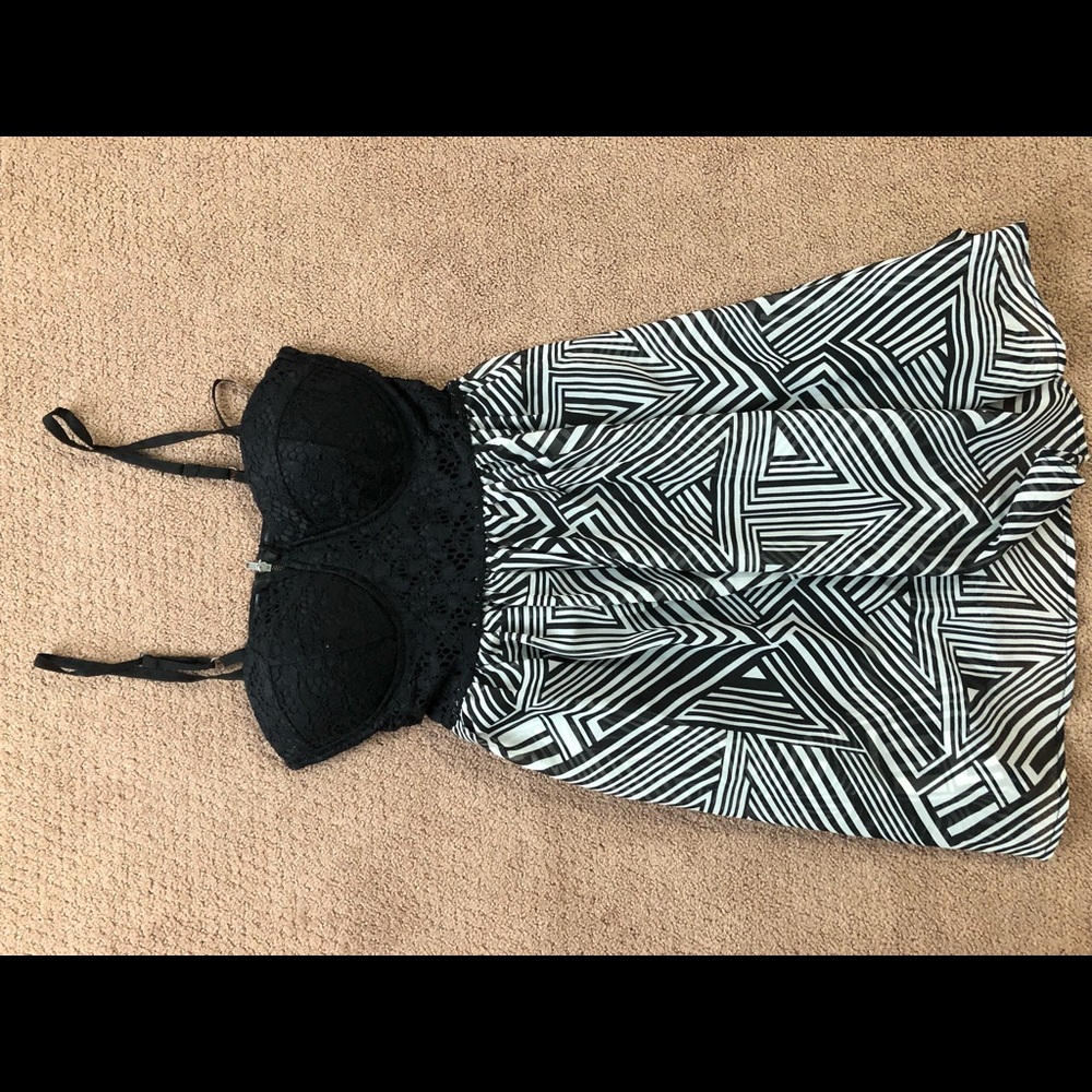 Black & White detailed dress